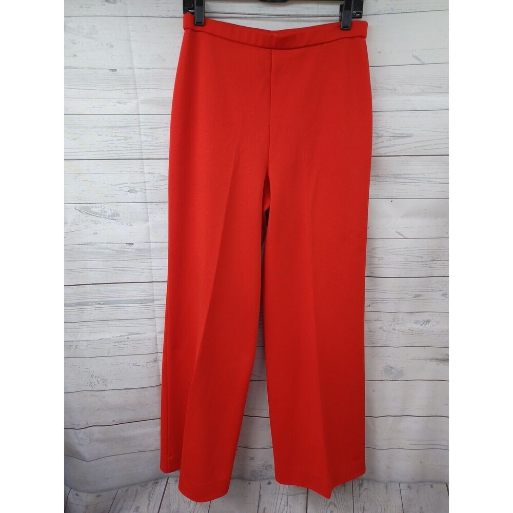 Vtg Women’s Red Koret of California Pants Straight Leg Sz 8 Waist 30" Inseam 28"